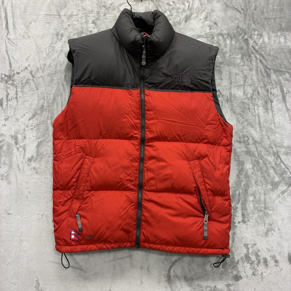 The North Face 7 Summits Project 2006 Vest 700 Down Men's L Red Gray Nuptse